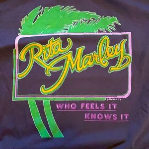 Original and rare Rita Marley T-shirt. Size XL.